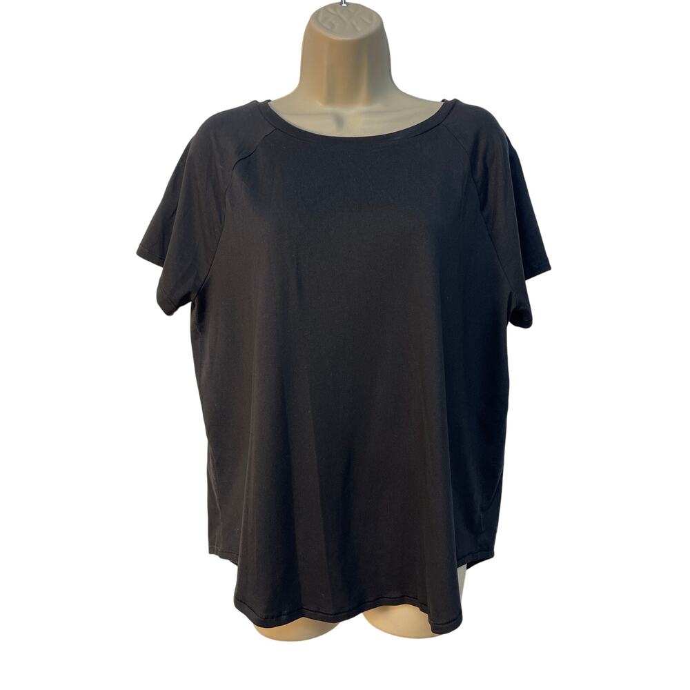 All In Motion Women’s Short Sleeve Crewneck T-Shirt Color Black Size L